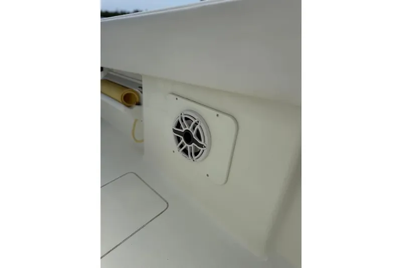 Slide: The Image of Speaker on 2014 SeaVee 290B boat interior, showcasing marine audio system. - 12