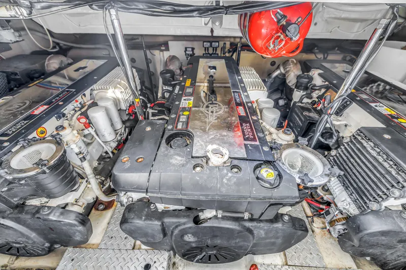 Slide: The Image of Engine room of a 2009 Marquis 500 Sport Bridge with IPS 600s engines. - 60