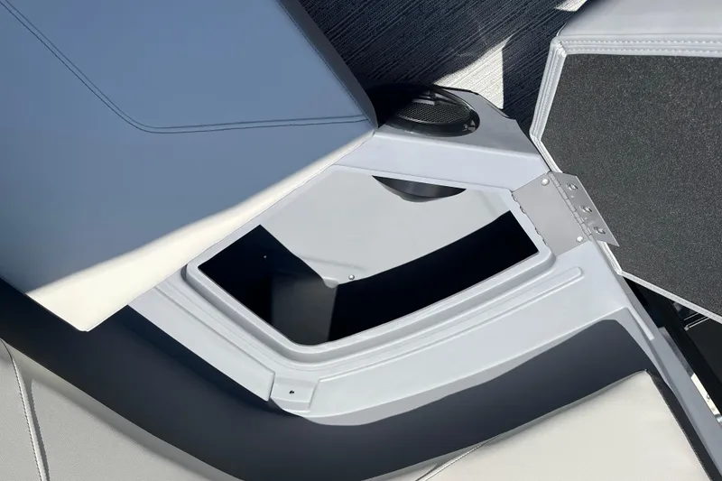 Slide: The Image of 2026 Starcraft GX 18 R boat interior storage compartment with sleek design and modern features. - 40
