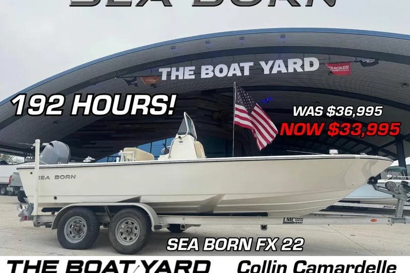 The Image of 2018 Sea Born FX22 Bay boat for sale, 192 hours, discounted to $33,995 at The Boat Yard. - 0