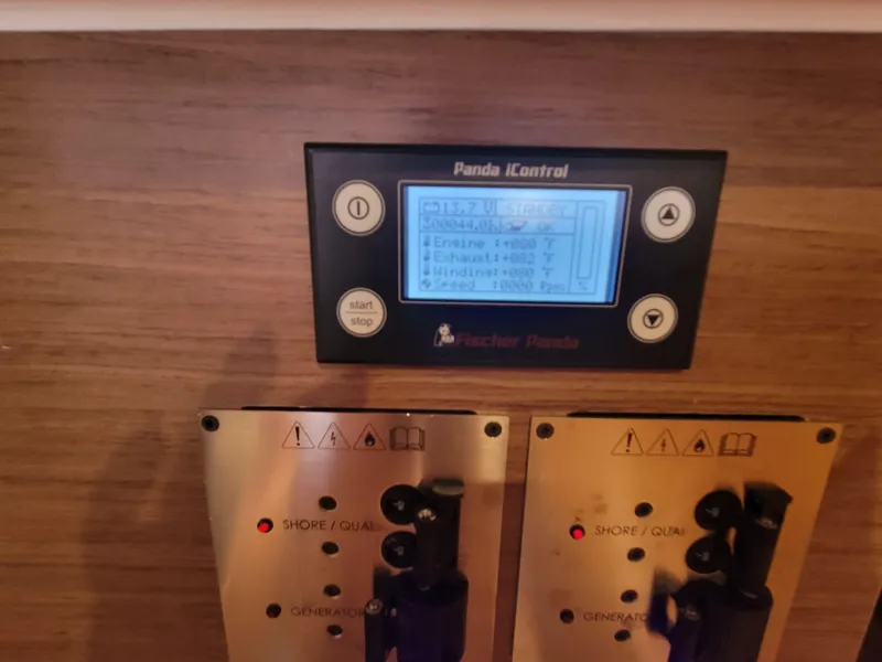 Slide: The Image of Control panel of a 2020 Jeanneau NC1095 boat with Panda iControl system. - 29