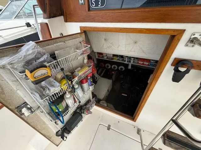 Slide: The Image of Tool storage on a 1990 Bayliner 3888 Motoryacht. - 7