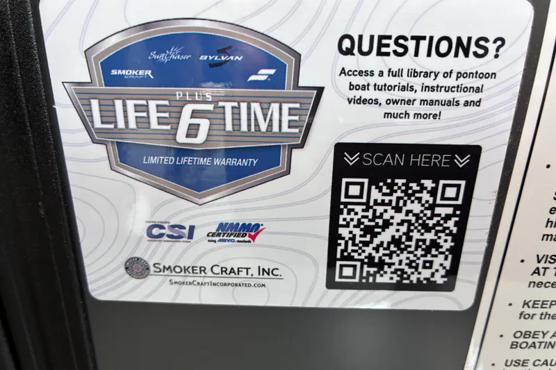 Slide: The Image of Sticker displaying Starcraft EXS 1 Q DH 2026 warranty details with QR code for more information. - 21