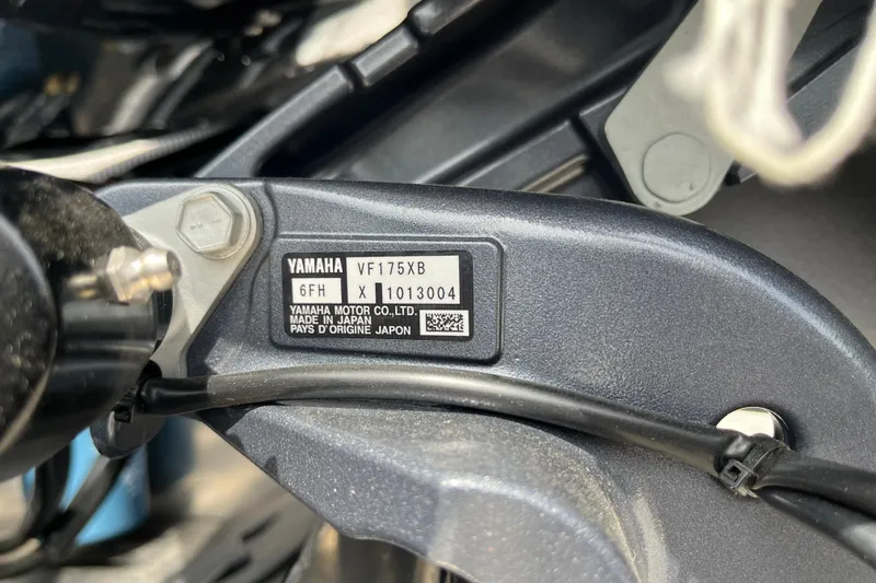 Slide: The Image of Close-up of Yamaha VF175XB engine label on 2026 Starcraft EXS 3 FD. - 53