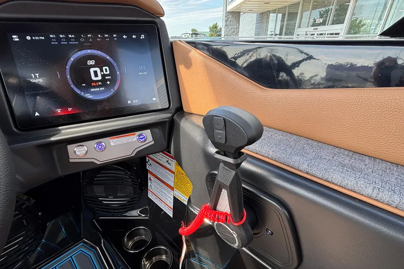 Slide: The Image of 2026 Tigé Z3 dashboard with touchscreen display and control lever. - 35