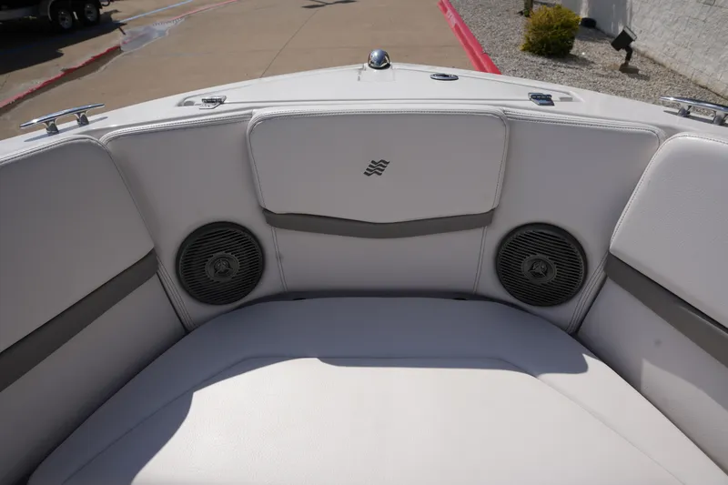 Slide: The Image of Interior of 2019 Four Winns H230 boat with speakers. - 37