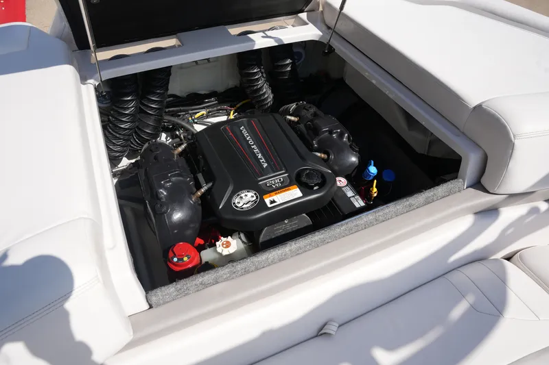 Slide: The Image of Engine compartment of 2019 Four Winns H230 boat. - 42