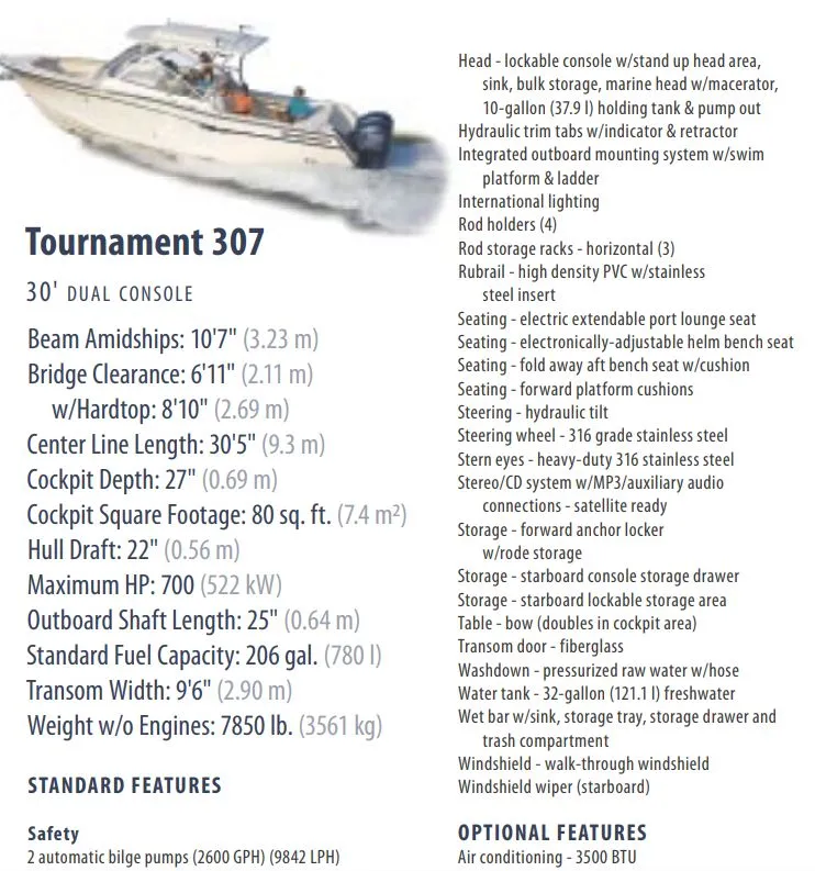 Slide: The Image of Grady-White Tournament 307 2009 - 20