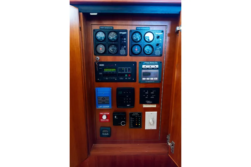 Slide: The Image of Control panel of a 2005 West Bay 86 Raised Pilothouse Motor Yacht. - 32