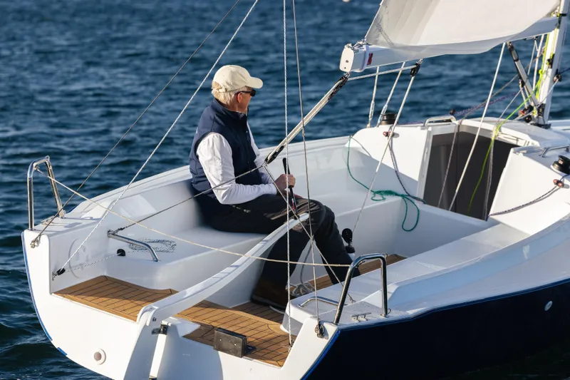 Slide: The Image of Man sailing on a J Boats J/7, model year 2026. - 15