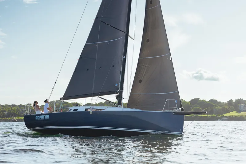 Slide: The Image of 2026 J Boats J/99 sailboat on calm waters. - 4