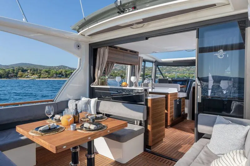 Slide: The Image of Manufacturer Provided Image: 2026 Marex 440 Gourmet Cruiser luxury yacht interior view. - 4