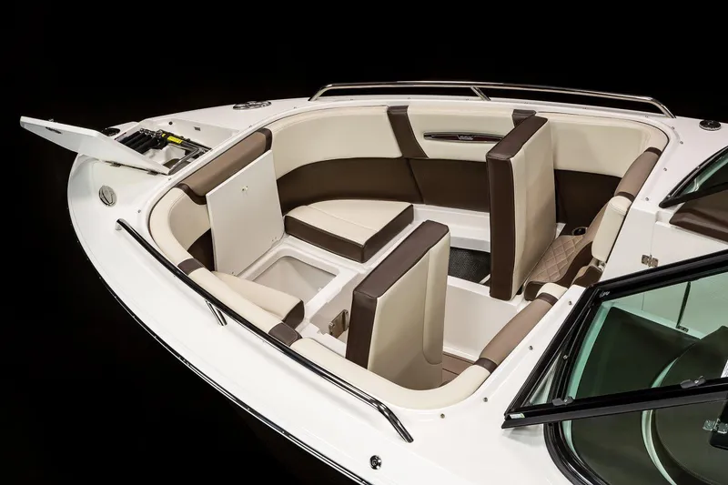 Slide: The Image of Manufacturer Provided Image: 2023 Chaparral 267 SSX boat interior with luxurious seating arrangement. - 10