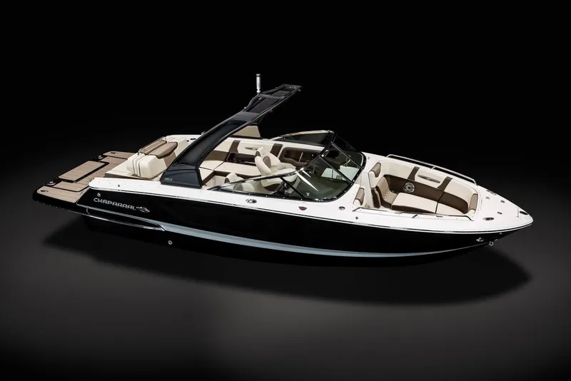 Slide: The Image of Manufacturer Provided Image: 2023 Chaparral 267 SSX boat with sleek design and luxurious seating. - 8