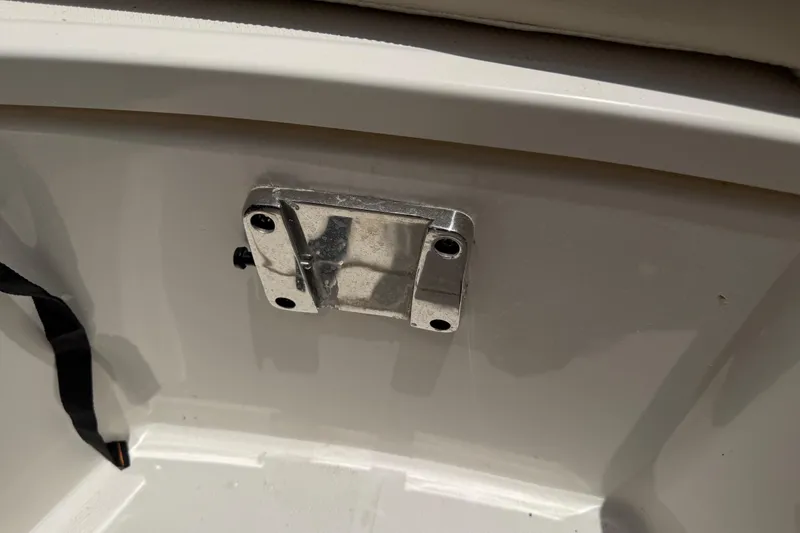 Slide: The Image of Metal bracket on 2016 Boston Whaler 250 Outrage boat interior. - 39