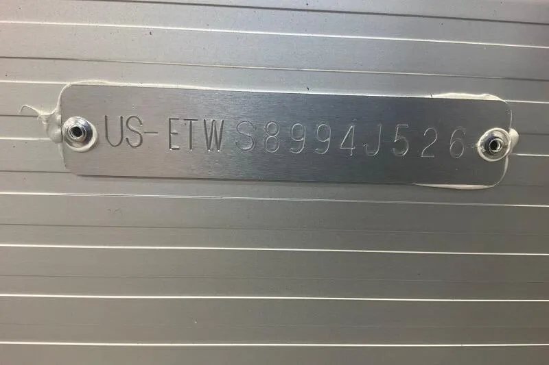 Slide: The Image of Hull identification number on a 2026 Bennington 23 SX L-Bench boat. - 14