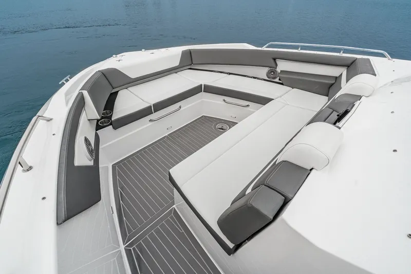 Slide: The Image of Luxurious seating area on Cruisers 42 GLS yacht, 2022 model. - 15