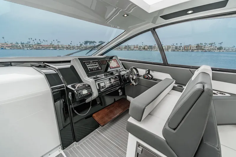 Slide: The Image of Interior of 2022 Cruisers 42 GLS with modern helm station. - 36