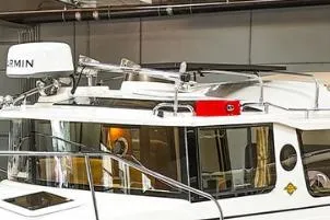 Slide: The Image of 2025 Ranger Tug R23 Luxury Edition boat with sleek design and modern features. - 13