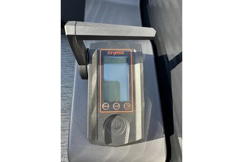 Slide: The Image of Close-up of Torqeedo control panel on 2026 Bennington S L-Bench 168 SLJ boat. - 17