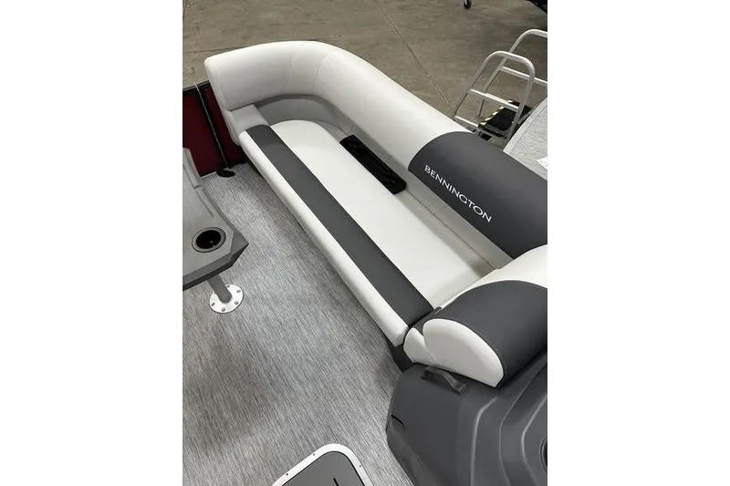 Slide: The Image of 2026 Bennington S Swingback 22 SSB boat interior with sleek seating and modern design. - 6