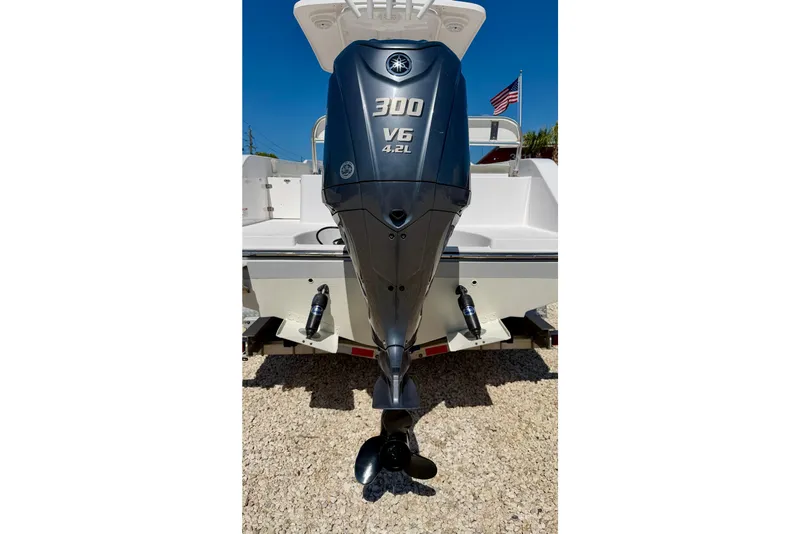 Slide: The Image of 2022 Century 2301 Center Console with Yamaha 300 V6 outboard motor. - 34