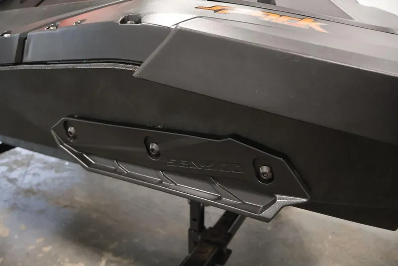 Slide: The Image of 2022 Sea-Doo Spark for 2, close-up of hull design and branding. - 15