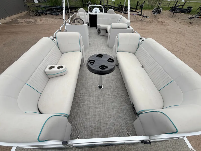 Slide: The Image of Qwest 822 Fish & Cruise Tritoon & 150HP Honda 4Stroke - $39,995 2019 - 2