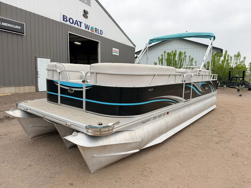 Slide: The Image of Qwest 822 Fish & Cruise Tritoon & 150HP Honda 4Stroke - $39,995 2019 - 48