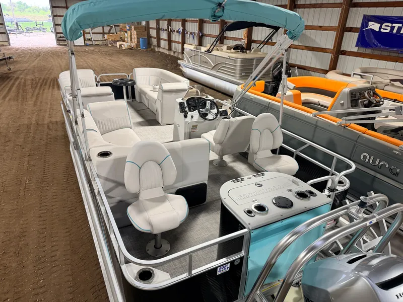 Slide: The Image of Qwest 822 Fish & Cruise Tritoon & 150HP Honda 4Stroke - $39,995 2019 - 7