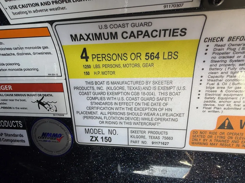 Slide: The Image of Skeeter ZX150 w/ 150HP Yamaha 2024 - 14