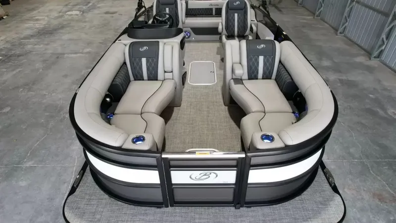 Slide: The Image of Interior view of Barletta Lusso L23UC pontoon boat, model year 2026. - 25