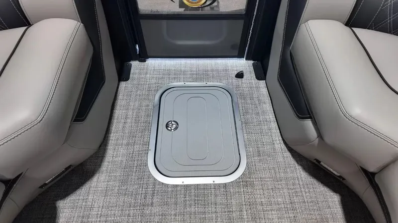 Slide: The Image of 2026 Barletta Lusso L23UC interior with gray carpet flooring. - 28