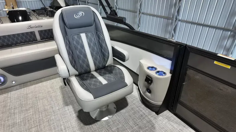 Slide: The Image of Interior of 2026 Barletta Lusso L23UC with luxurious seating. - 45