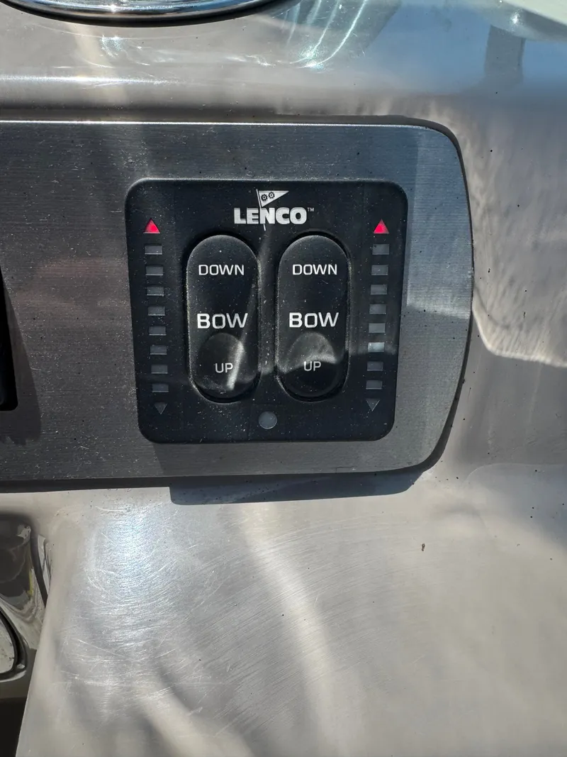 Slide: The Image of Lenco control panel on 2011 Chaparral 290 Signature boat. - 11