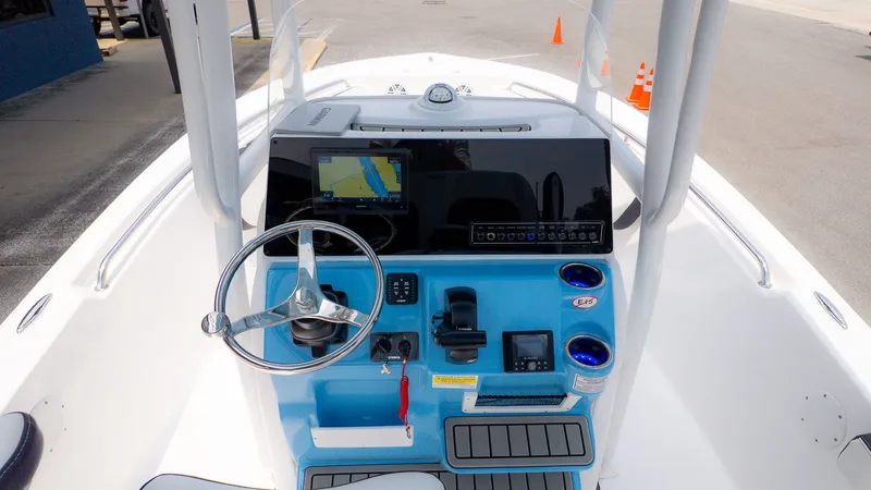Slide: The Image of Interior view of 2025 Tidewater 198 CC Adventure boat. - 15
