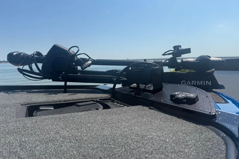 Slide: The Image of 2026 Nitro Z20 XL Pro boat with Garmin equipment on a sunny day. - 5