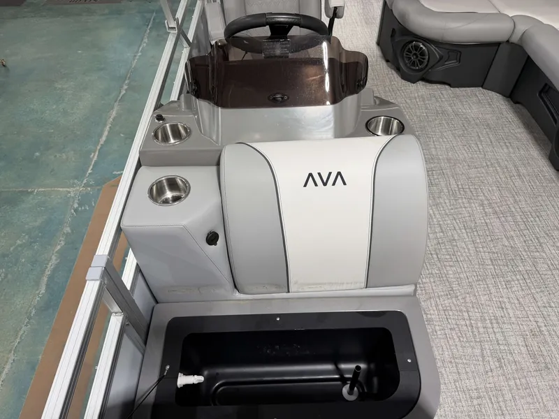 Slide: The Image of Interior of 2026 Avalon Venture 85 Quad Fish with helm console. - 17