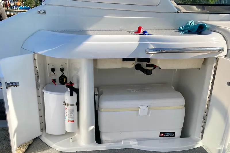 Slide: The Image of Storage compartment in 2005 Formula 330 Sun Sport boat. - 10