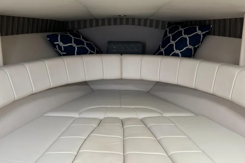 Slide: The Image of Interior of 2005 Formula 330 Sun Sport with white upholstery. - 4