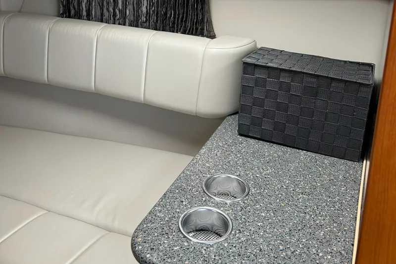 Slide: The Image of Interior of 2005 Formula 330 Sun Sport boat with seating and countertop. - 6