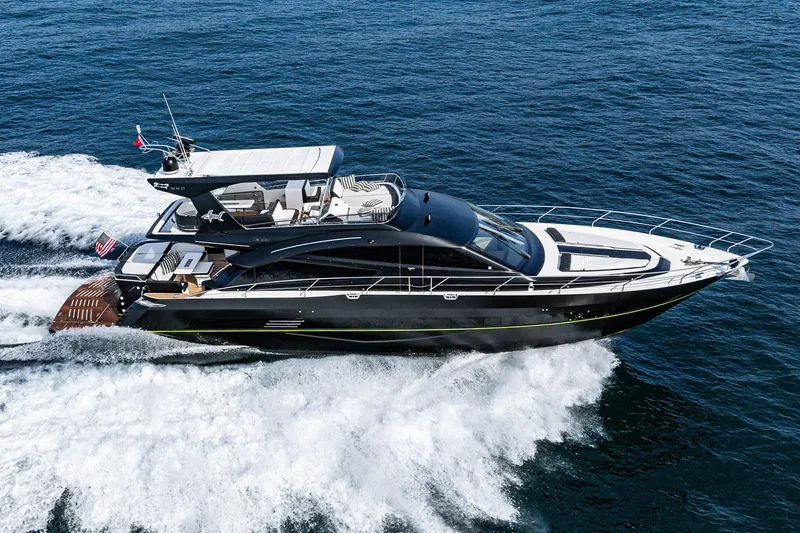 The Image of Luxury yacht Galeon 640 Fly 2016 cruising on open sea. - 0