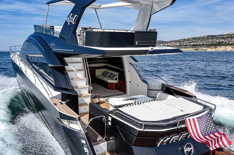 Slide: The Image of Luxury yacht Galeon 640 Fly 2016 cruising at sea. - 25