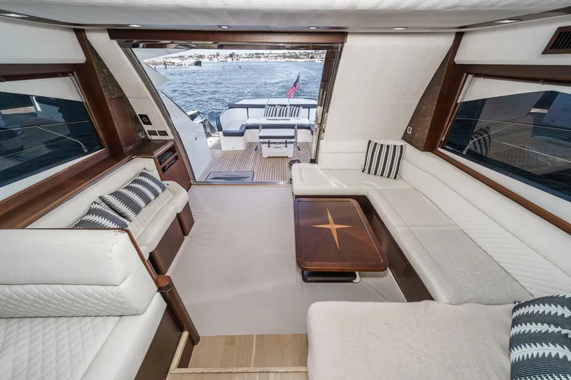 Slide: The Image of Luxurious interior of Galeon 640 Fly yacht, 2016 model. - 34