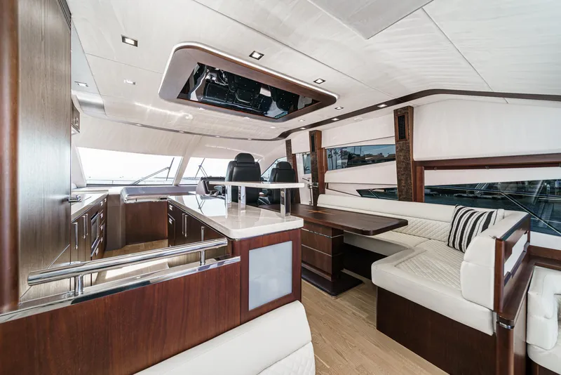Slide: The Image of Luxurious interior of the 2016 Galeon 640 Fly yacht. - 35