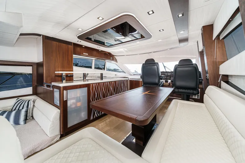 Slide: The Image of Luxurious interior of Galeon 640 Fly yacht, 2016 model. - 36