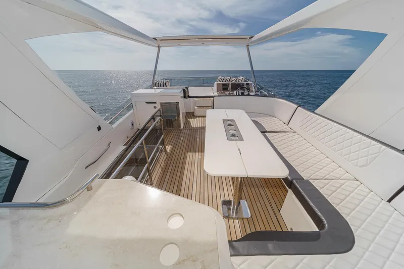 Slide: The Image of Luxurious interior of Galeon 640 Fly yacht, 2016 model. - 15