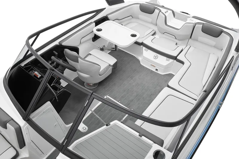 Slide: The Image of Manufacturer Provided Image: 2026 Yamaha Boats AR190 interior with spacious seating and modern design. - 8