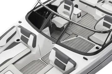 Slide: The Image of 2026 Yamaha Boats SX190 interior with sleek seating and modern design. - 3