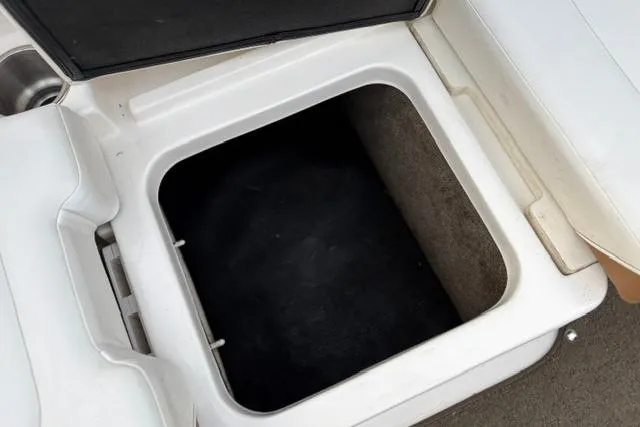 Slide: The Image of Open storage compartment on a 2017 Searay SPX210 boat. - 54